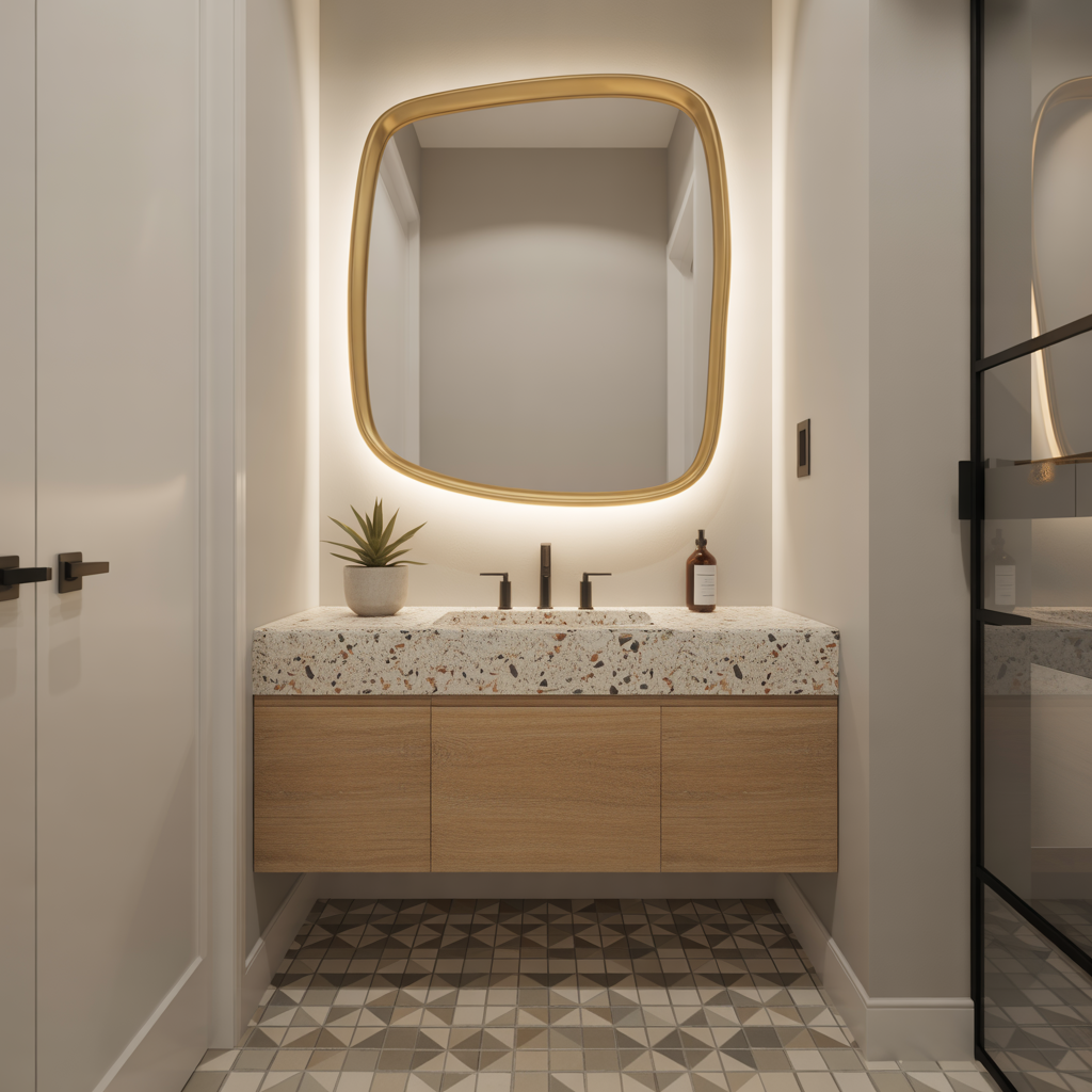 modern powder room ideas