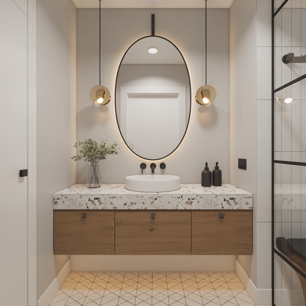 modern powder room ideas