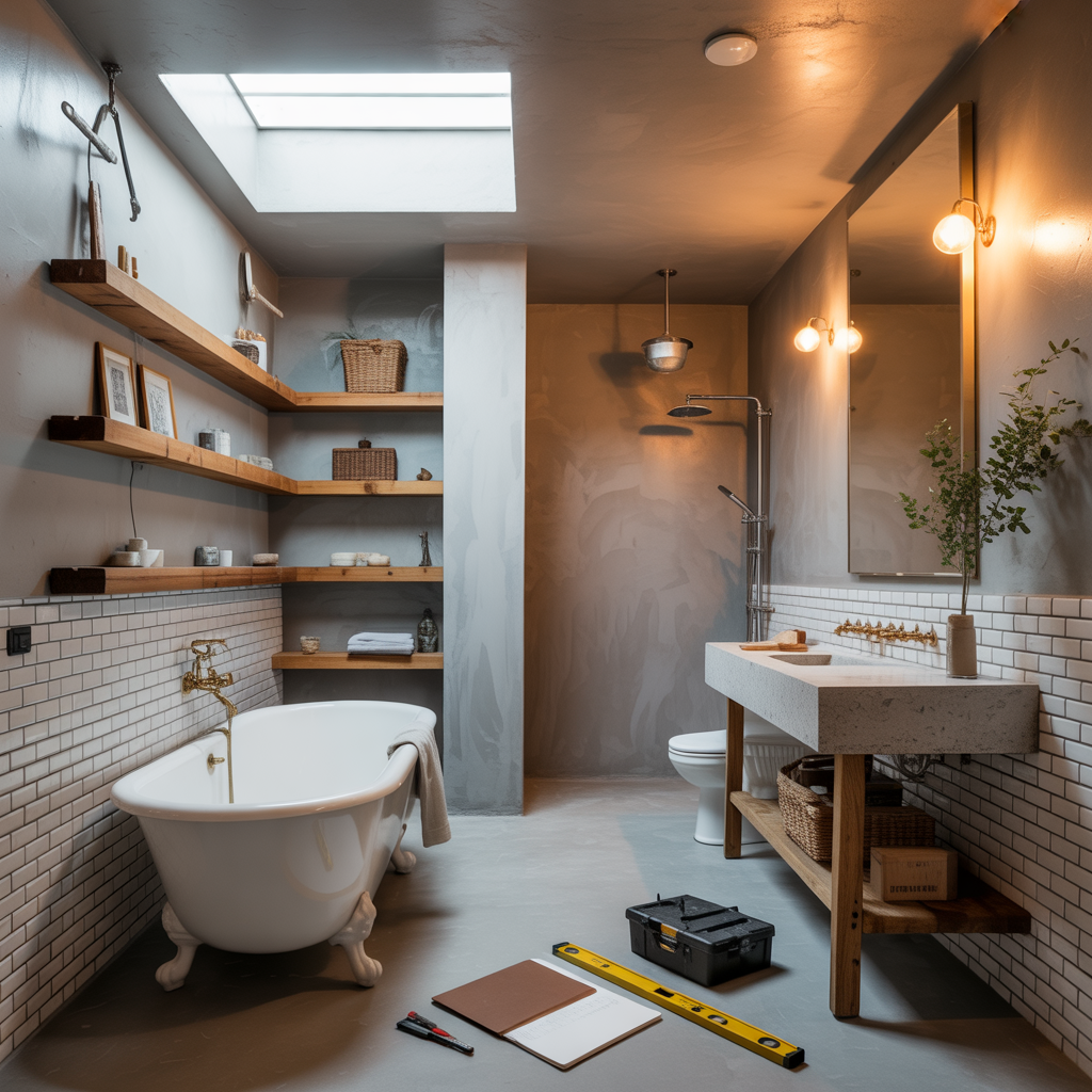 Modern Rustic Bathroom