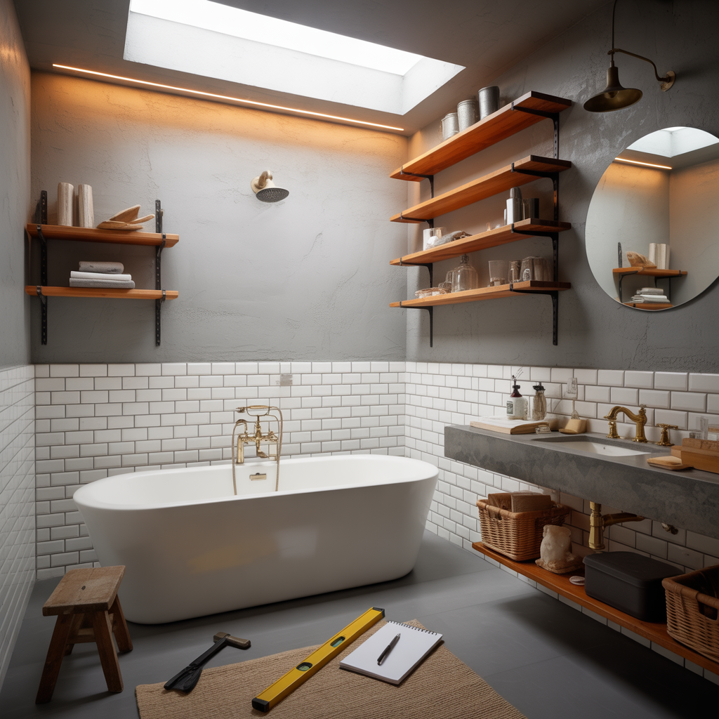 Modern Rustic Bathroom