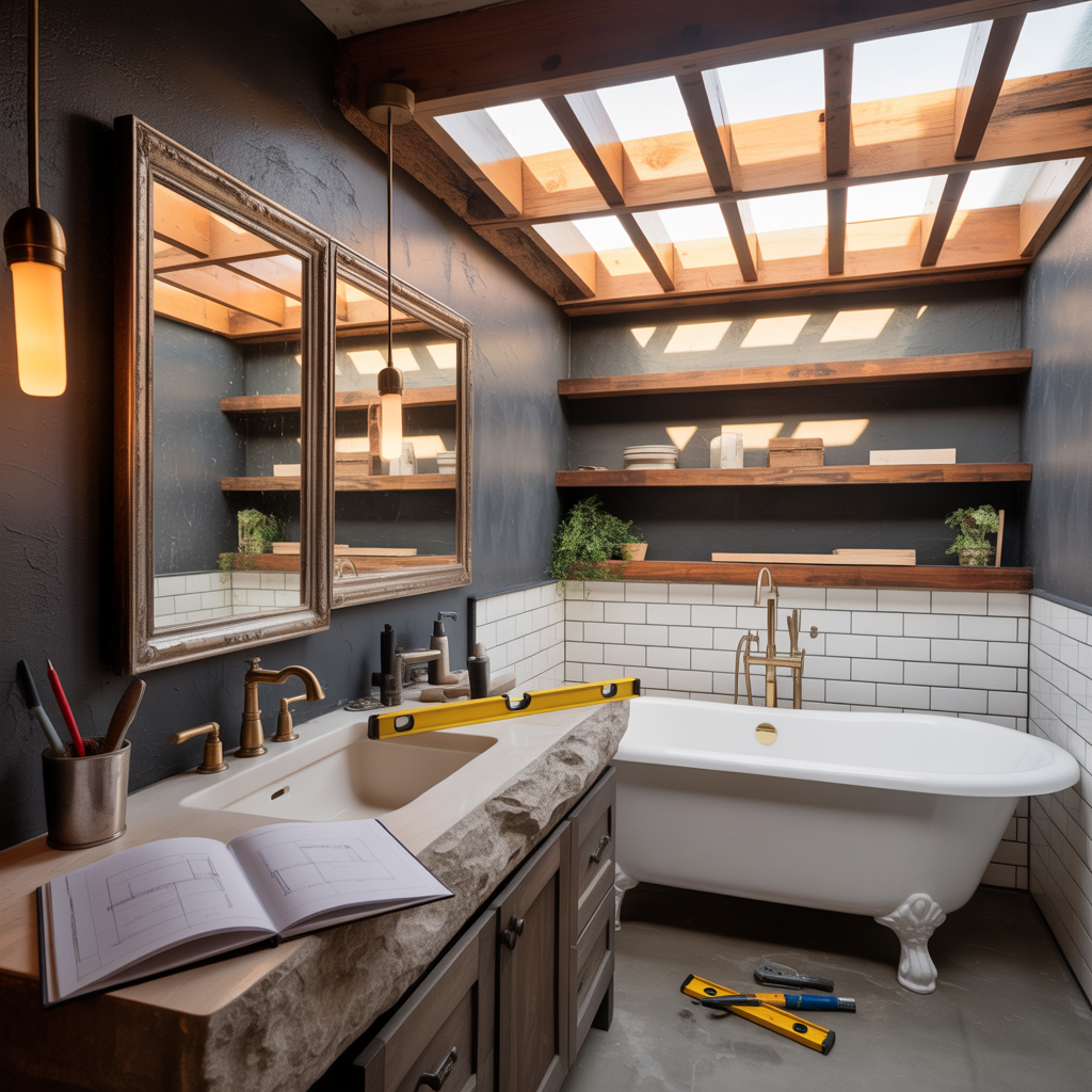 Modern Rustic Bathroom