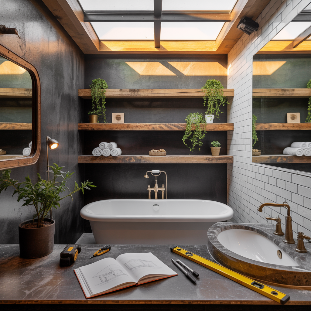 Modern Rustic Bathroom