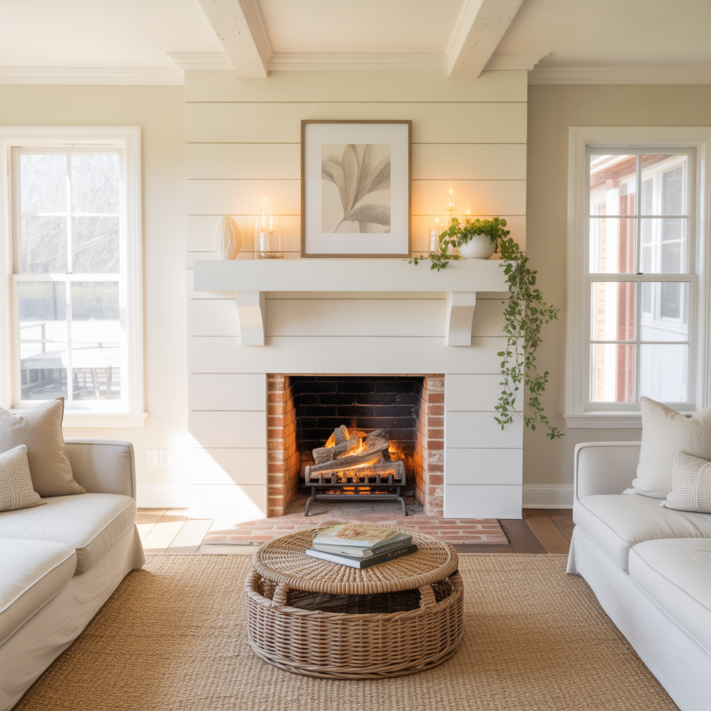 modern shiplap fireplace inspiration