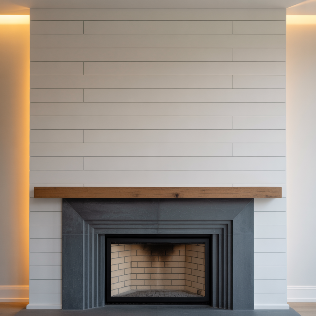 modern shiplap fireplace inspiration
