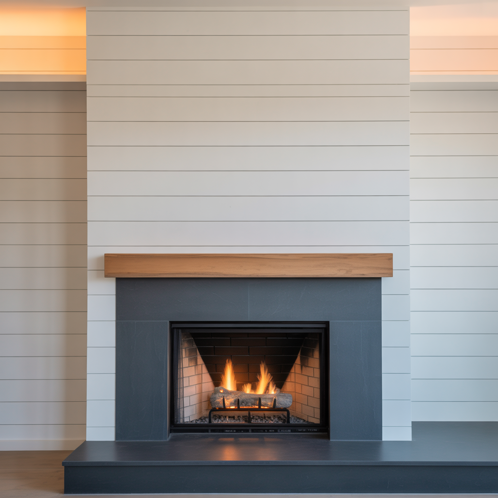 modern shiplap fireplace inspiration