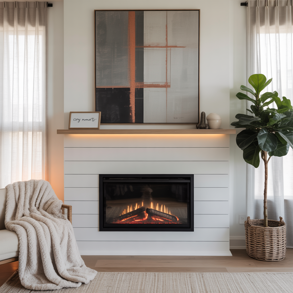modern shiplap fireplace inspiration