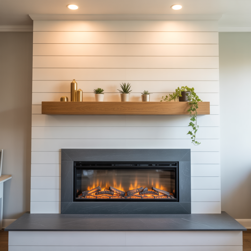 modern shiplap fireplace inspiration