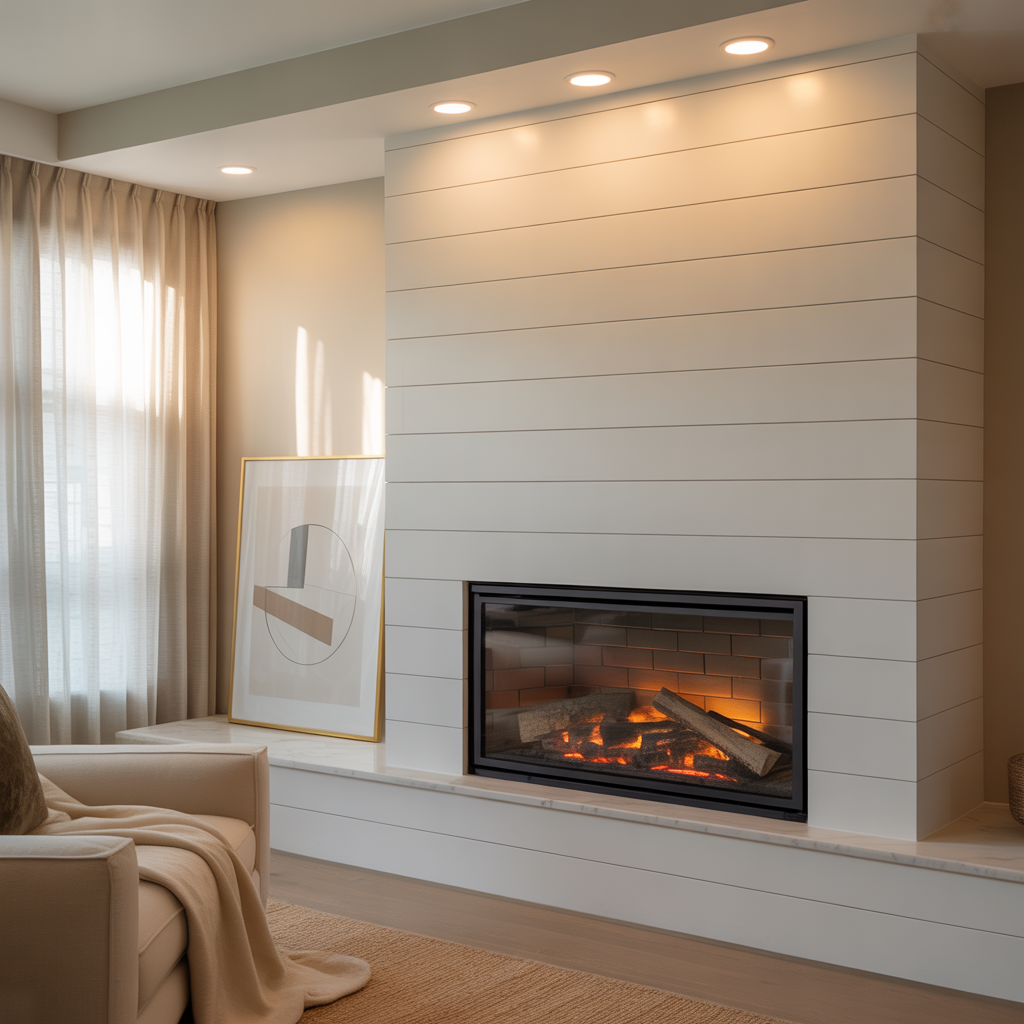 modern shiplap fireplace inspiration