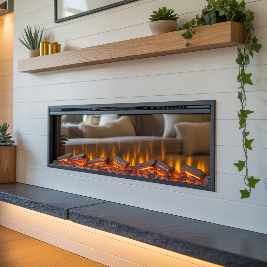 modern shiplap fireplace inspiration