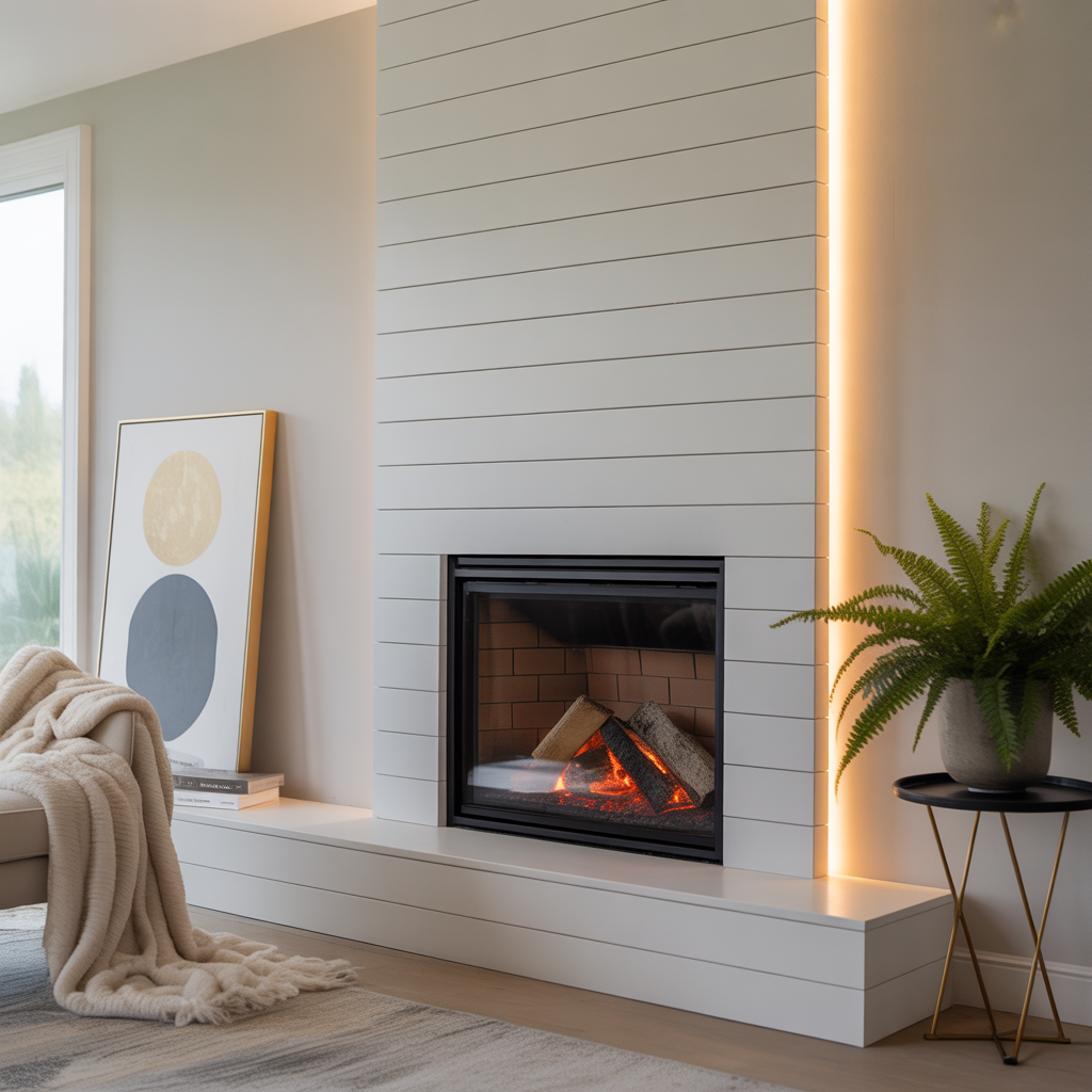 modern shiplap fireplace inspiration