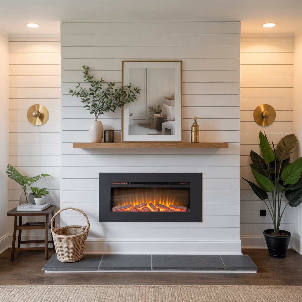 modern shiplap fireplace inspiration