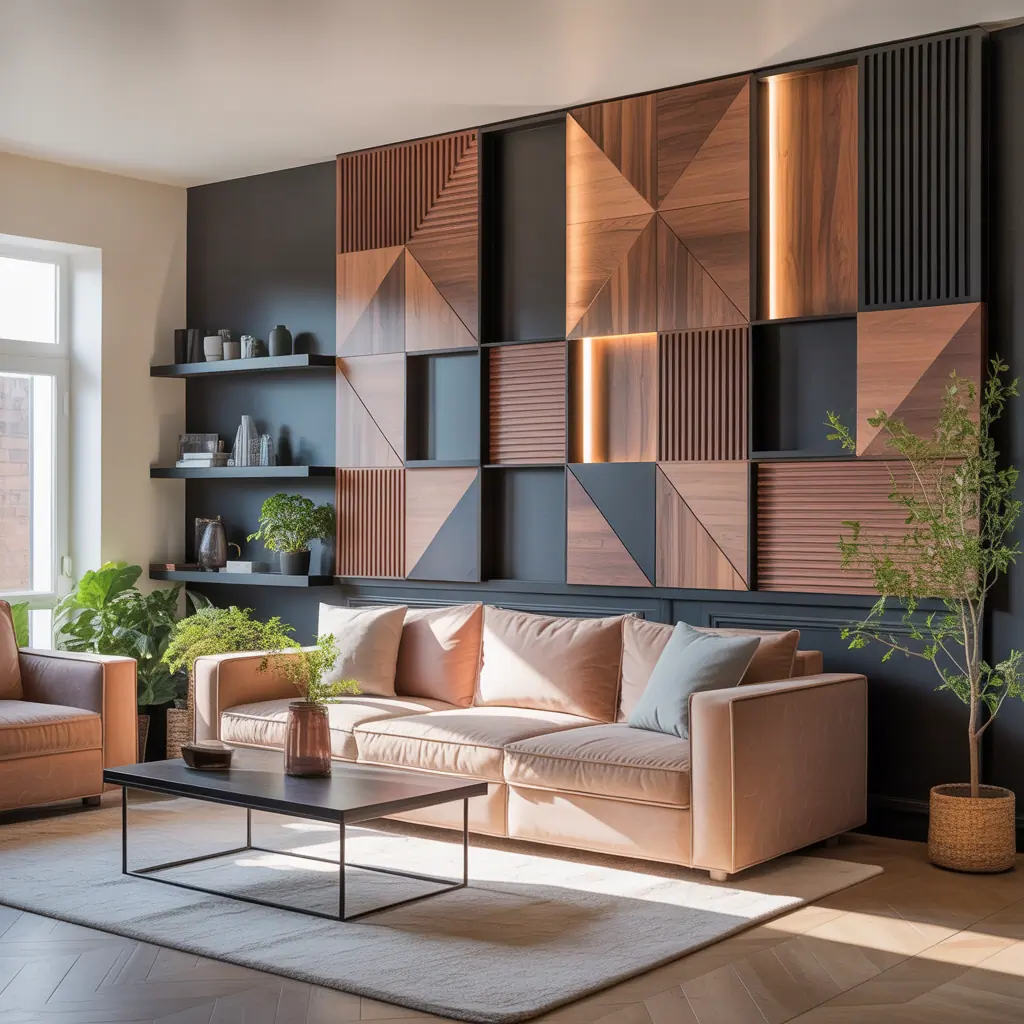 modern wall paneling ideas living room