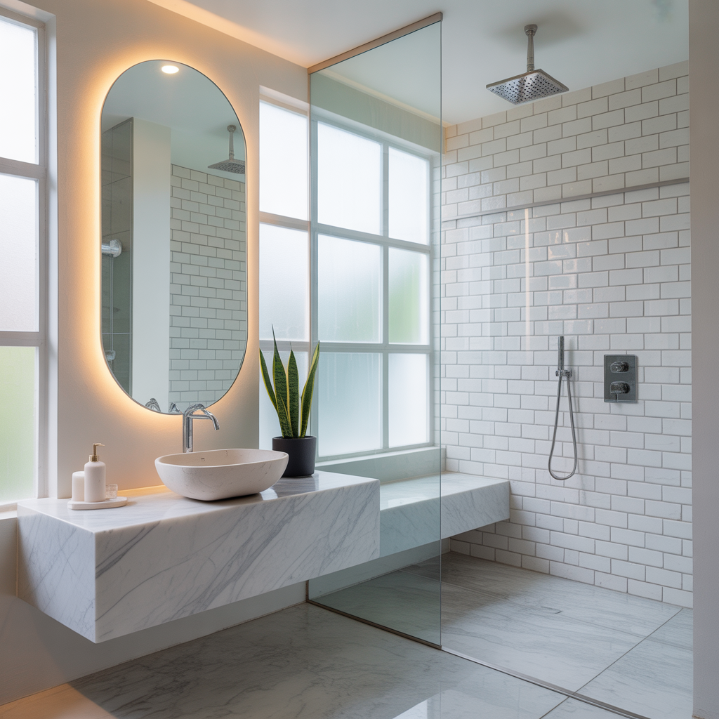 modern white bathroom ideas