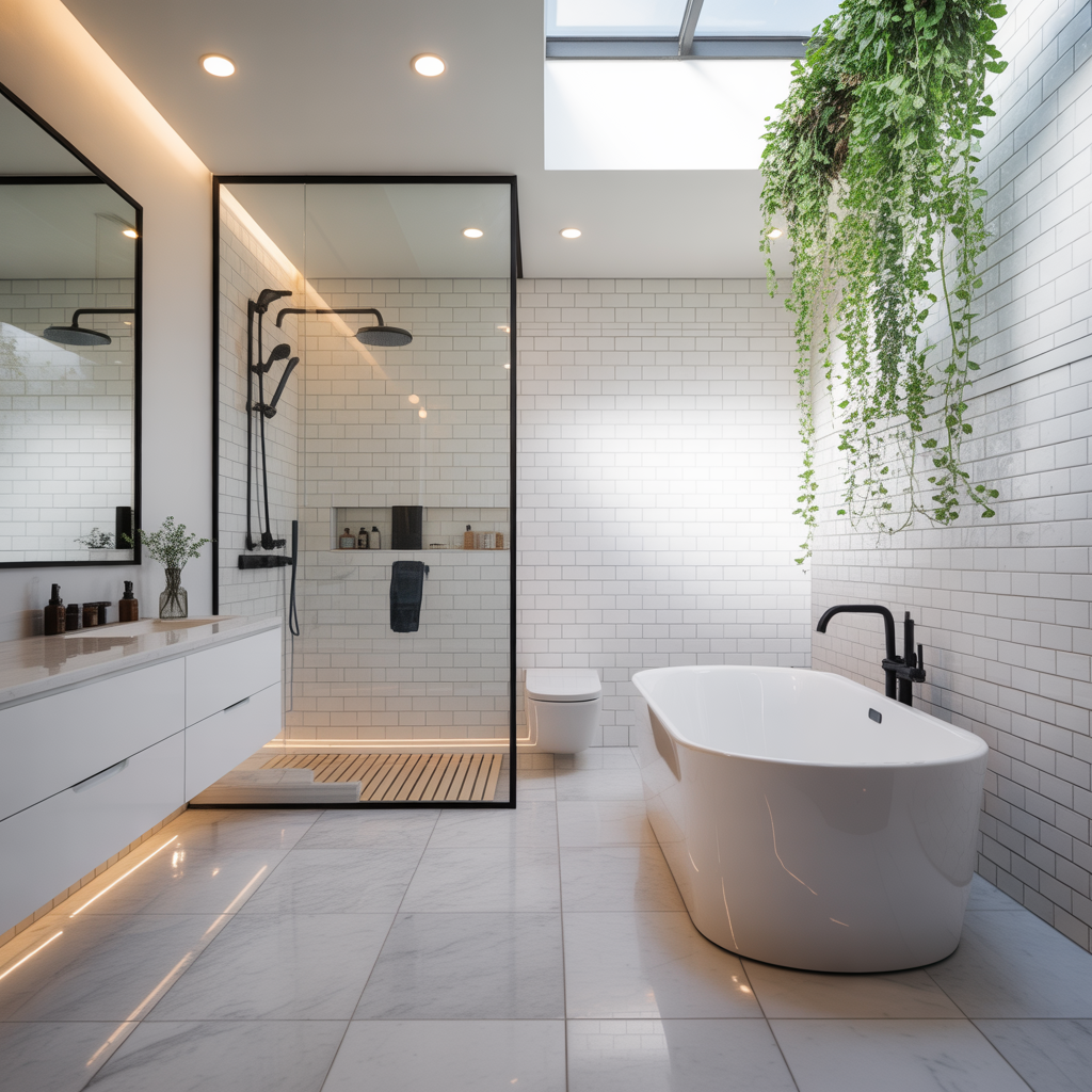 modern white bathroom ideas
