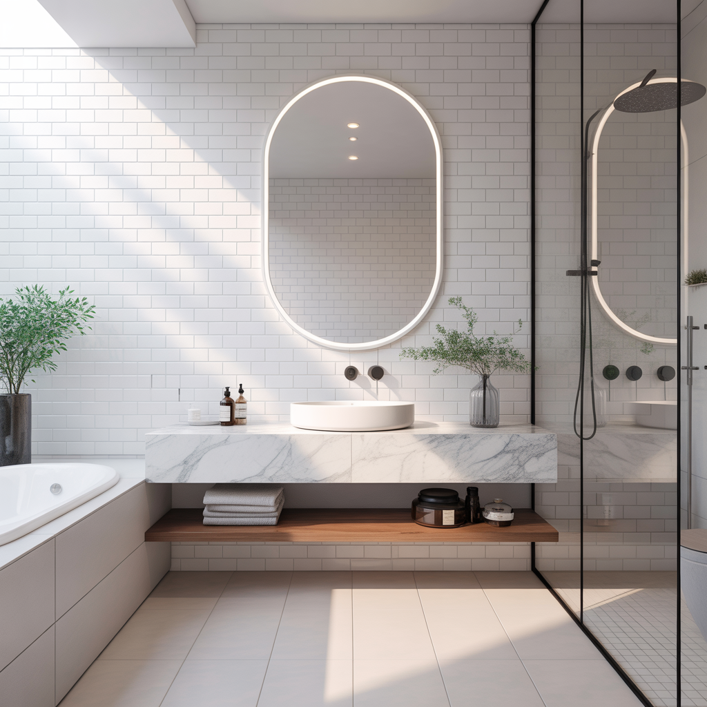 modern white bathroom ideas