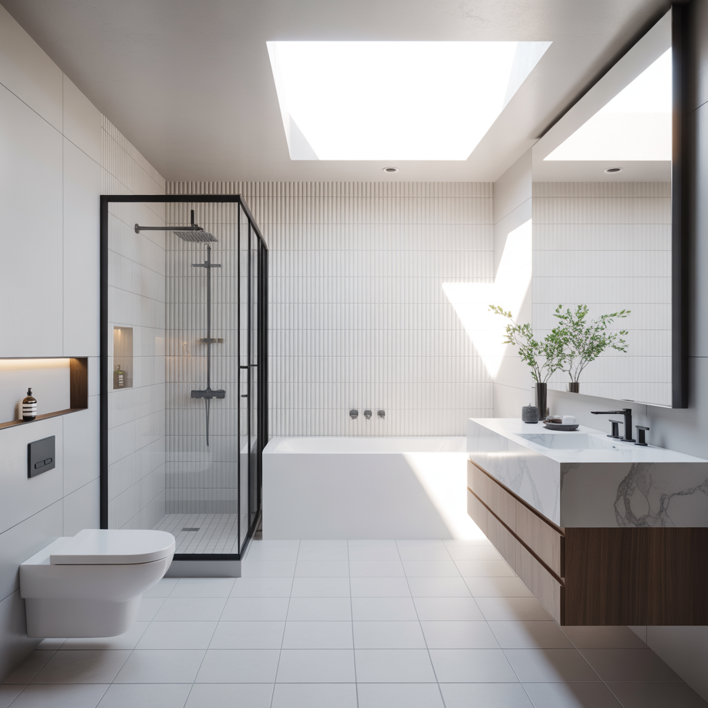 modern white bathroom ideas