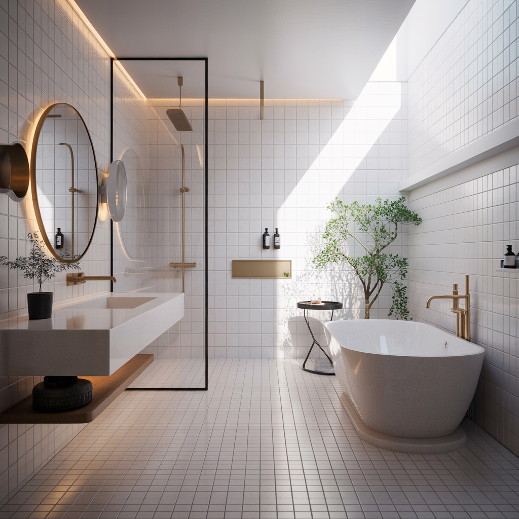 modern white bathroom ideas