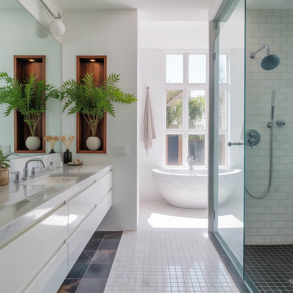 modern white bathroom ideas