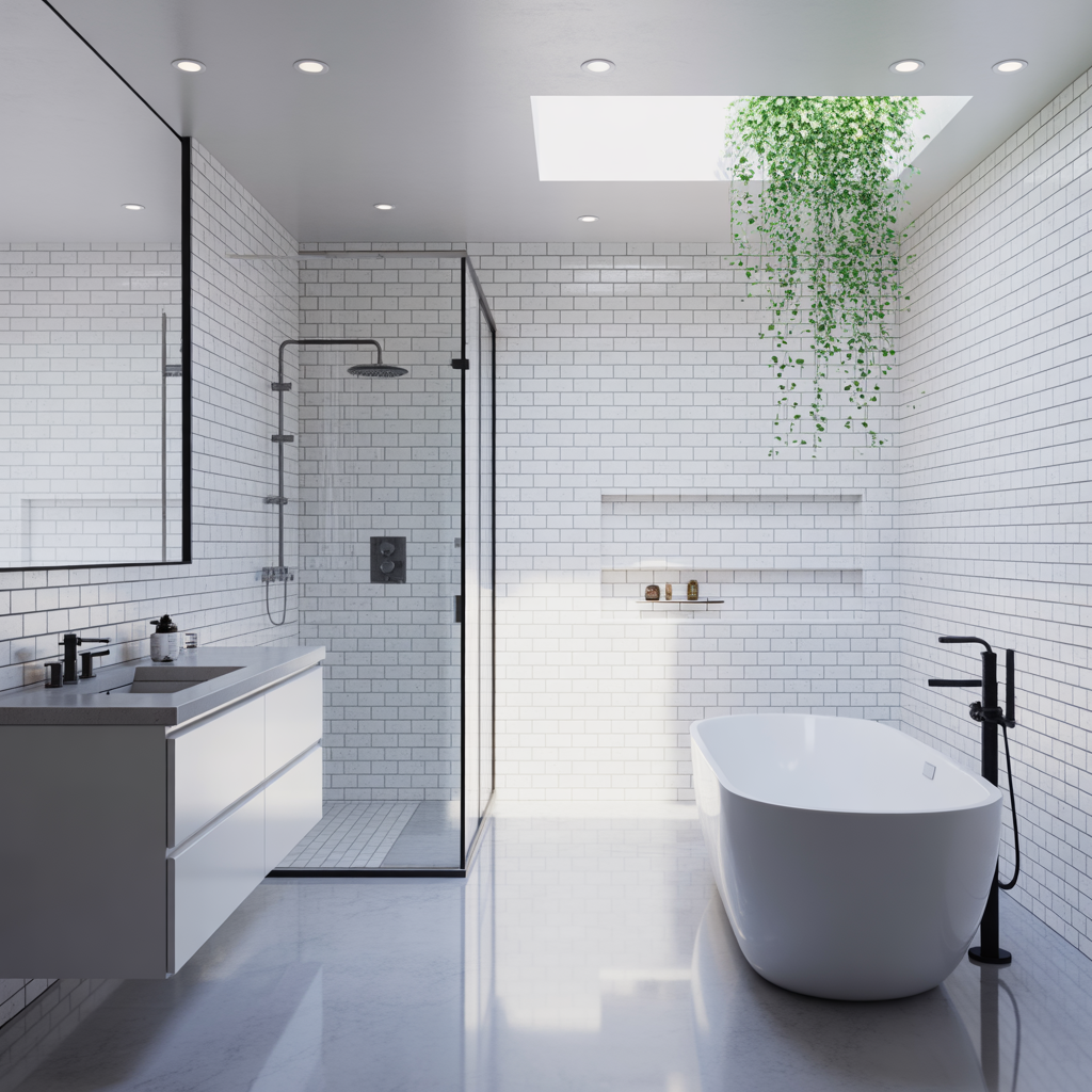 modern white bathroom ideas
