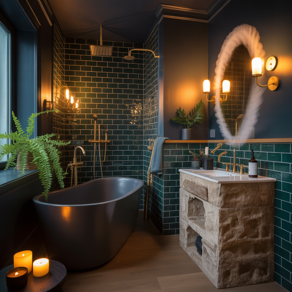 Moody Bathroom Ideas