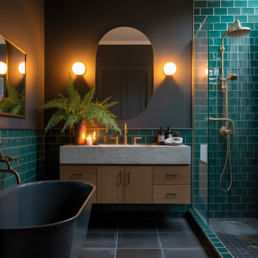 Moody Bathroom Ideas