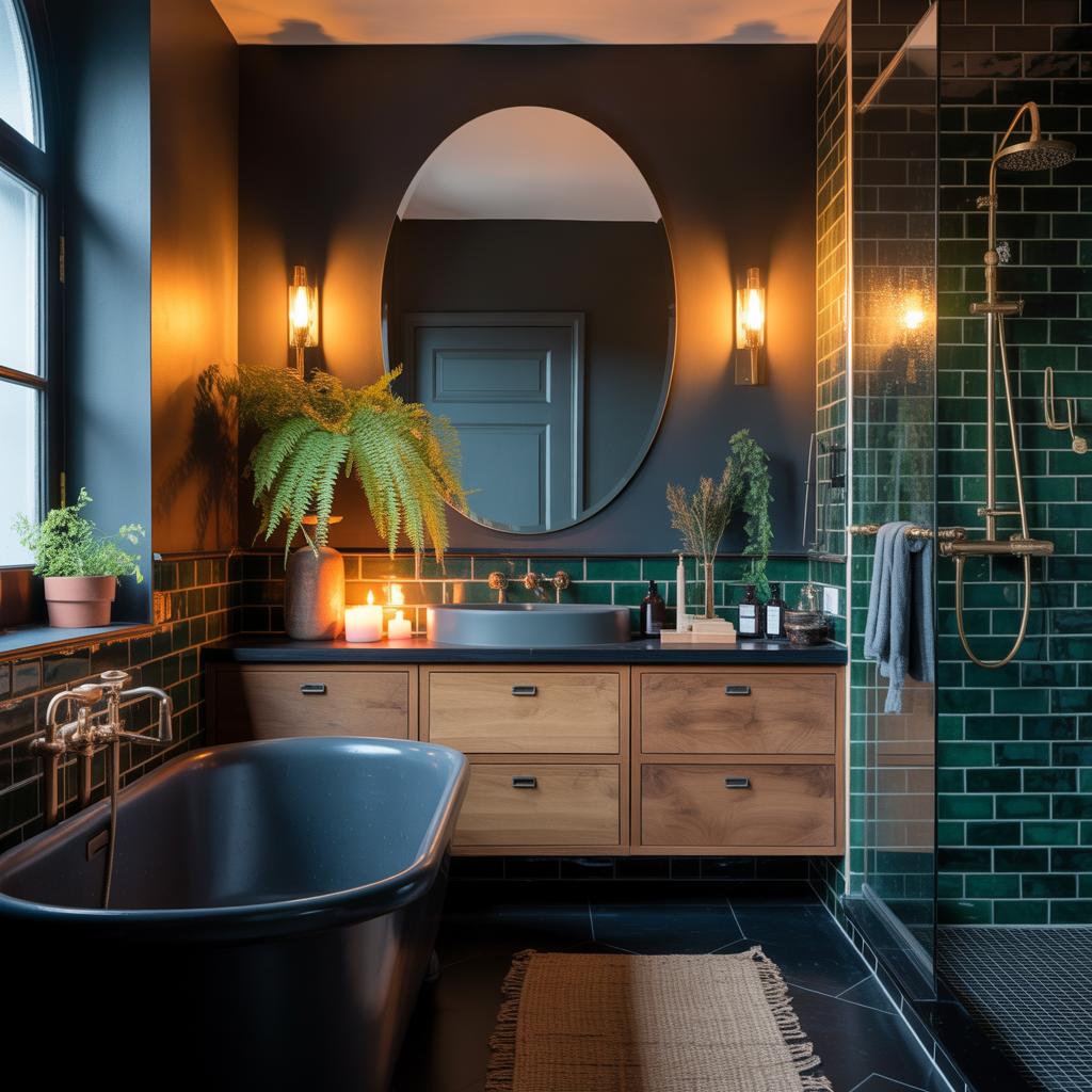 Moody Bathroom Ideas