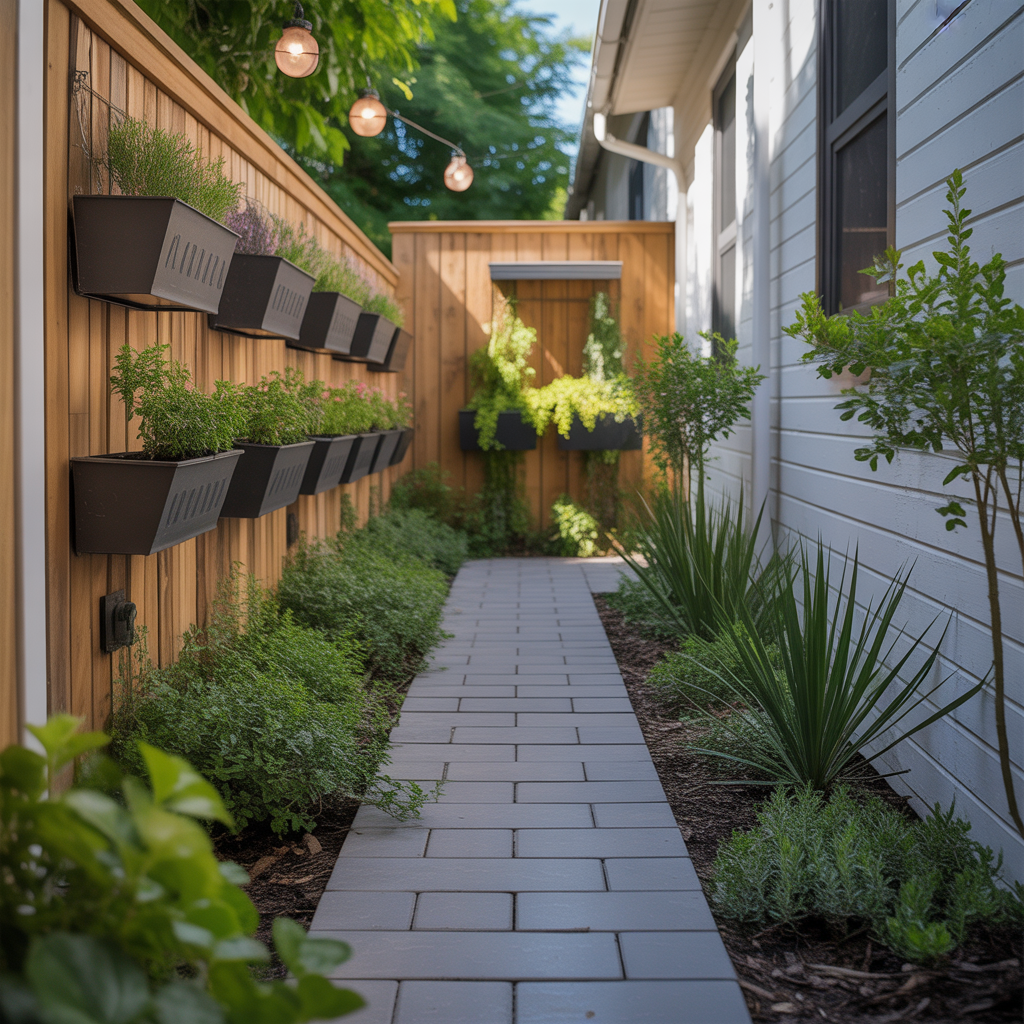 narrow side yard landscaping ideas