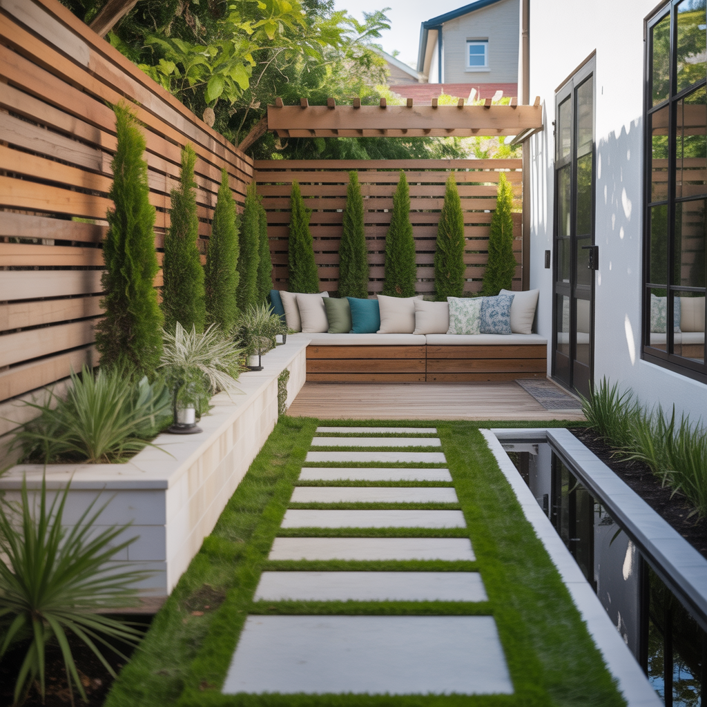 narrow side yard landscaping ideas