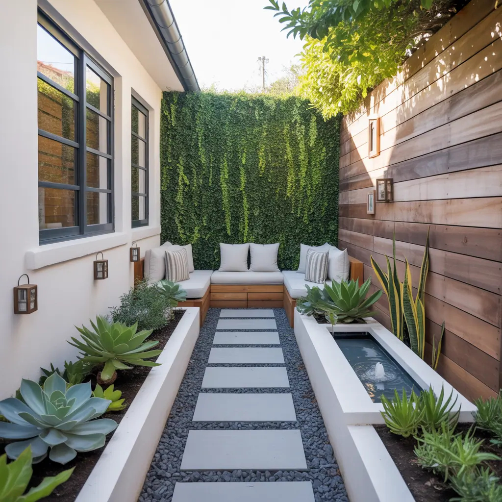 narrow side yard landscaping ideas