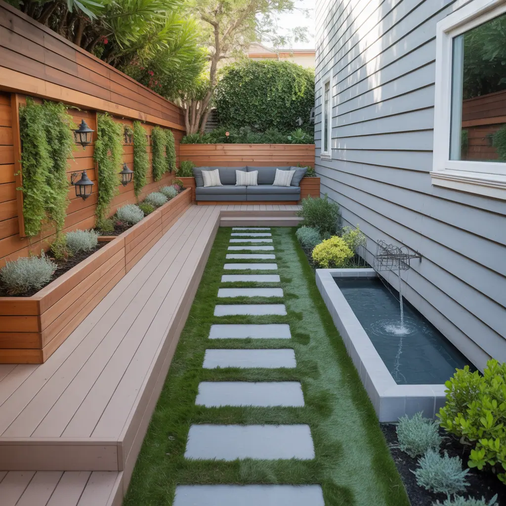 narrow side yard landscaping ideas