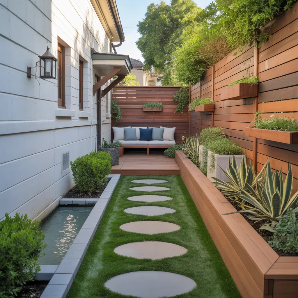 narrow side yard landscaping ideas