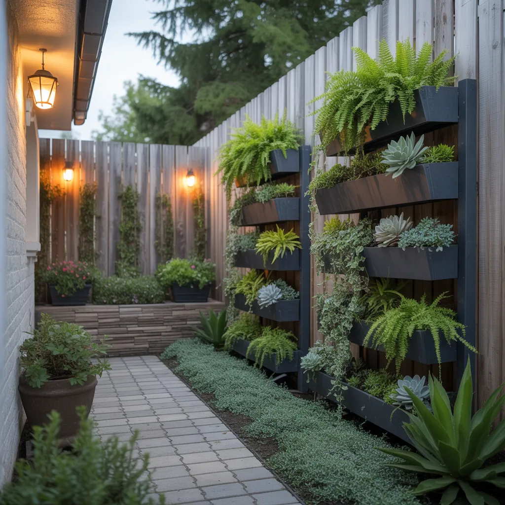 narrow side yard landscaping ideas