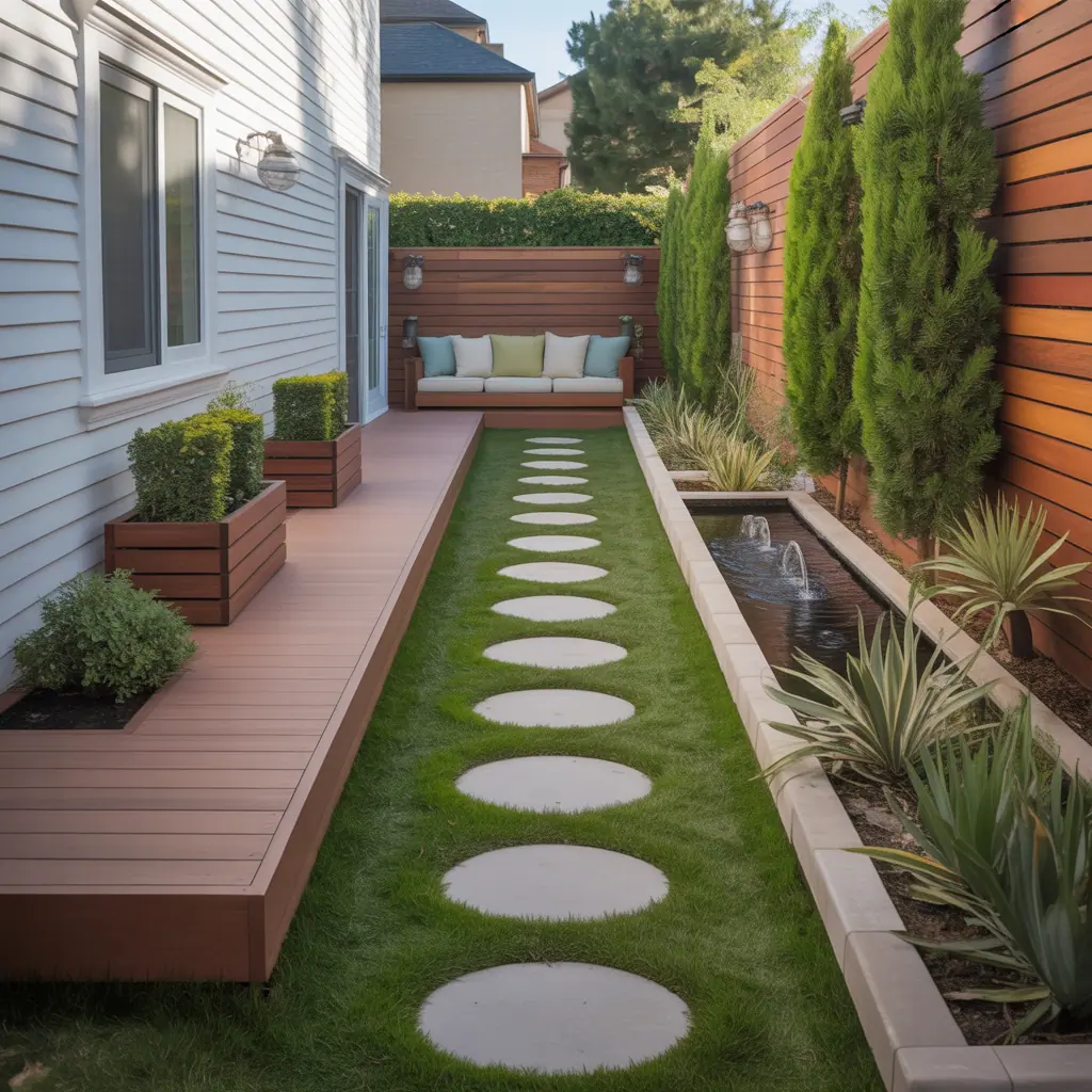 narrow side yard landscaping ideas