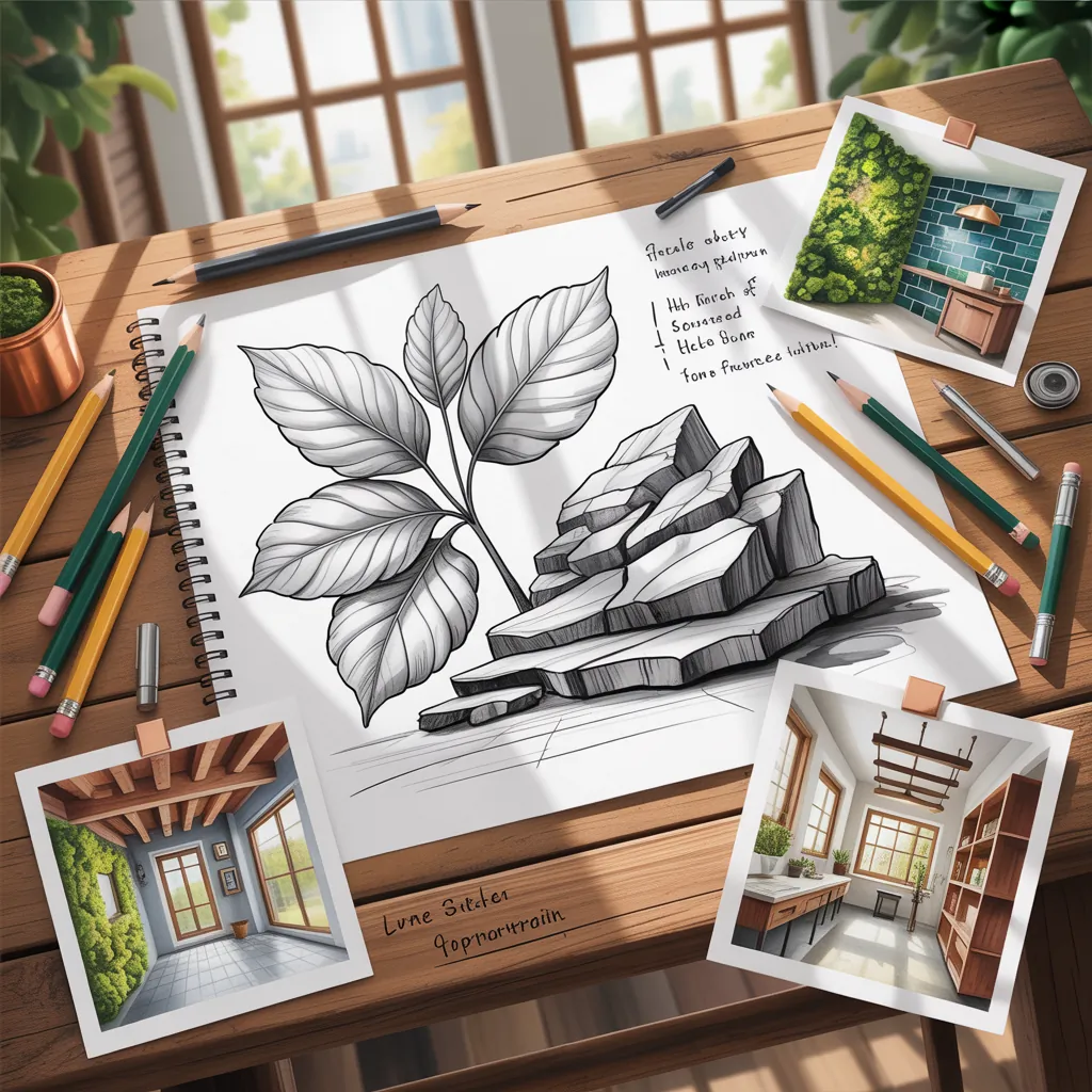 nature drawing sketch ideas