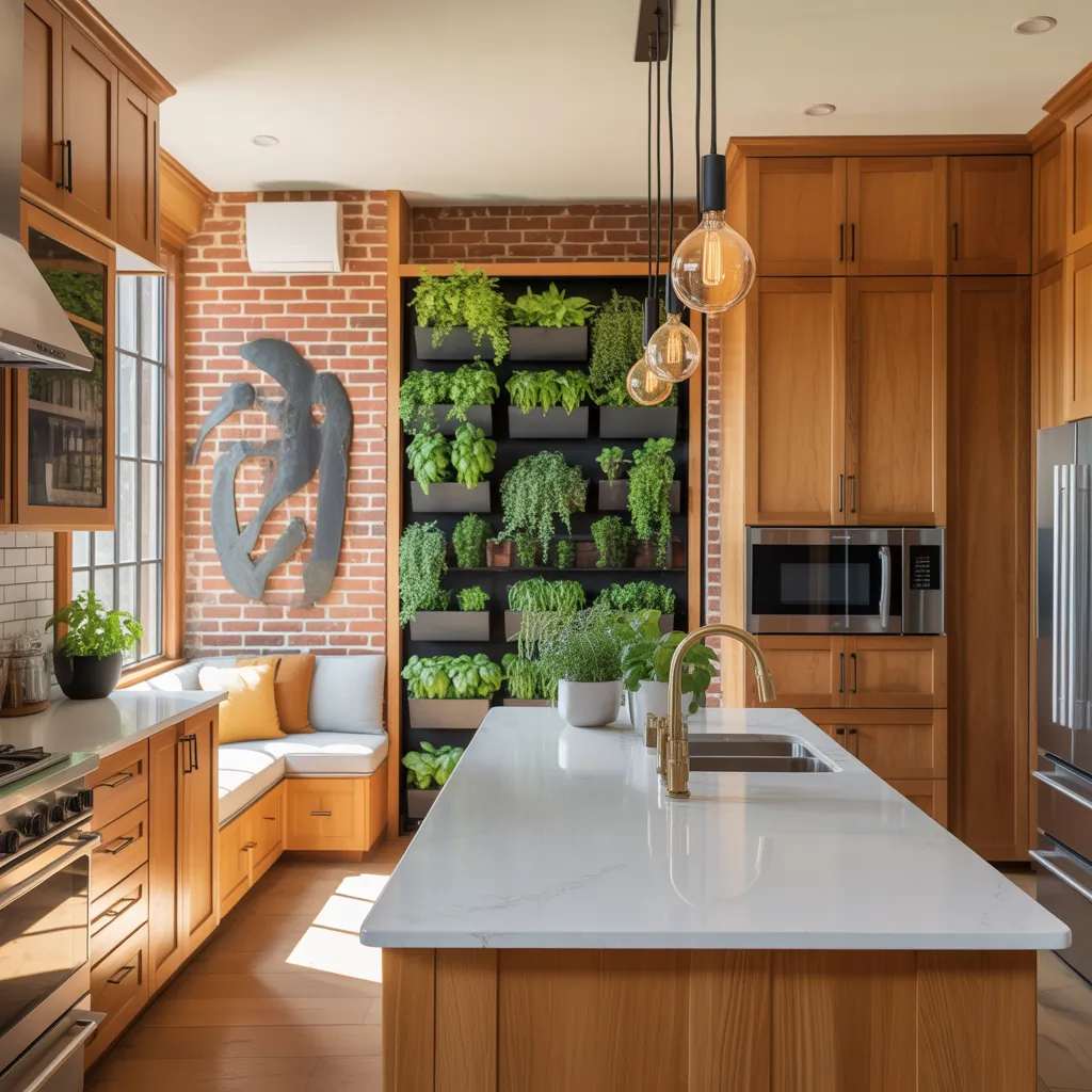 open plan kitchen living room