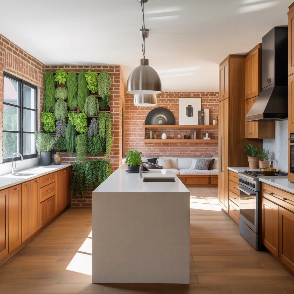 open plan kitchen living room