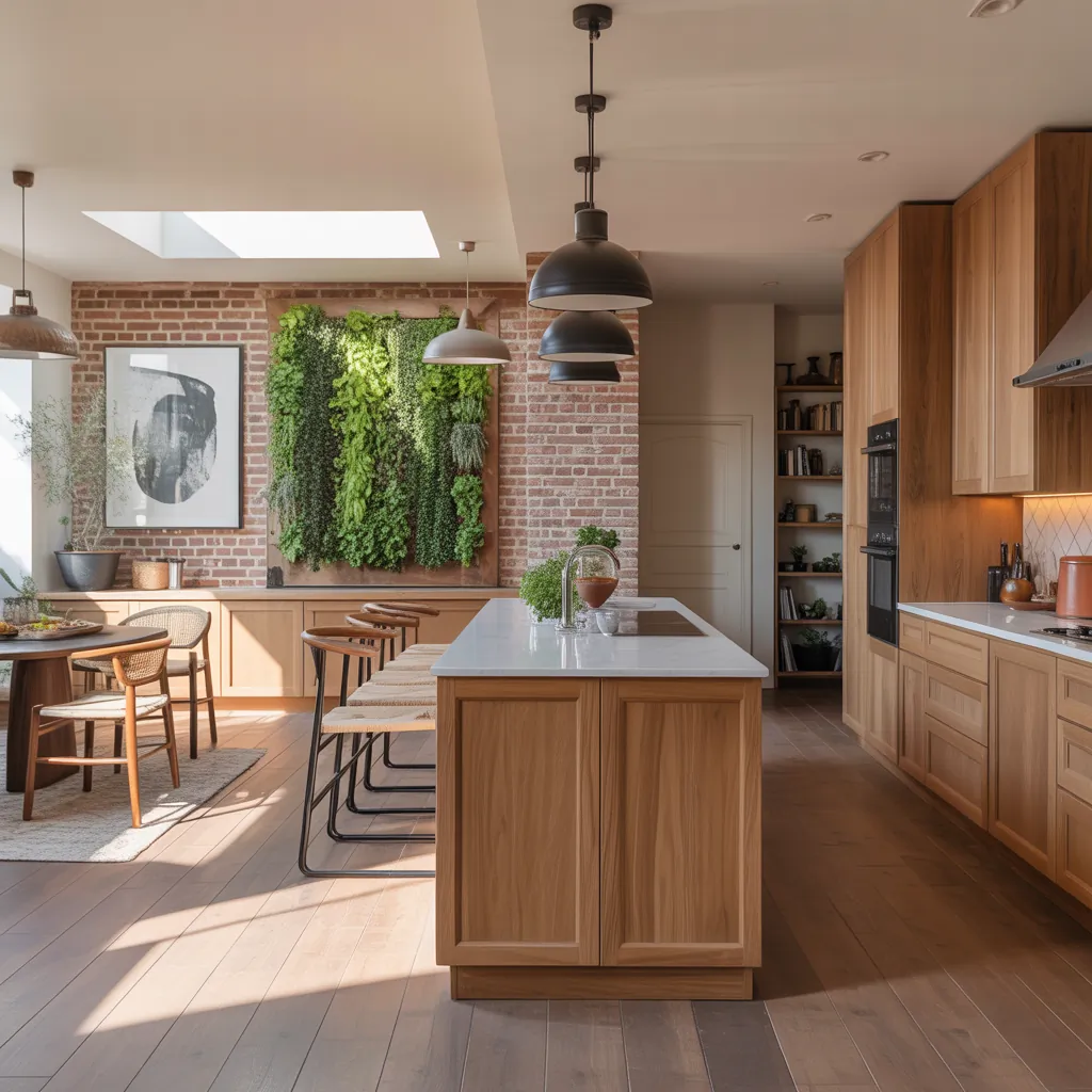 open plan kitchen living room