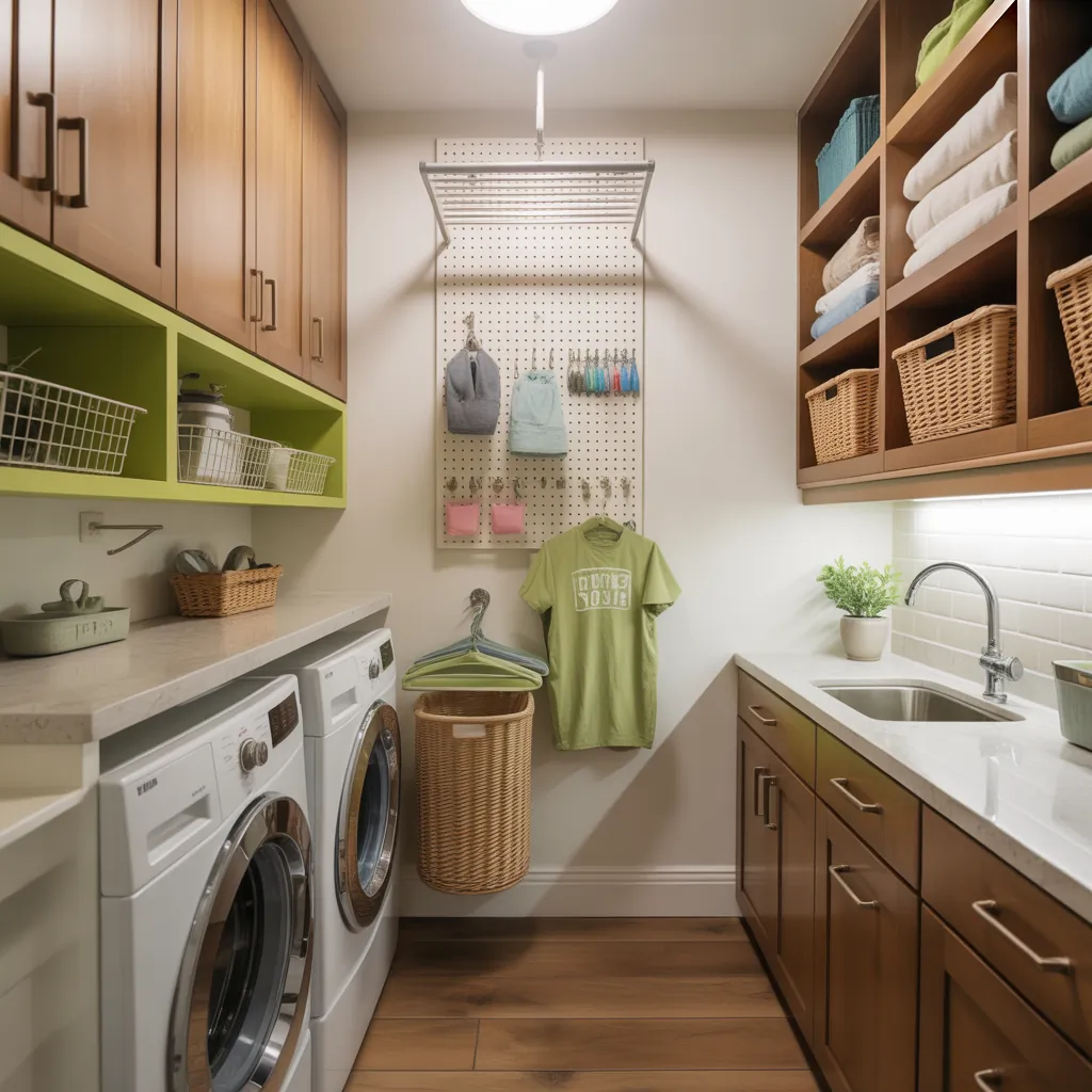organization ideas for small laundry room