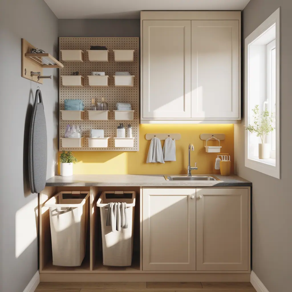 organization ideas for small laundry room