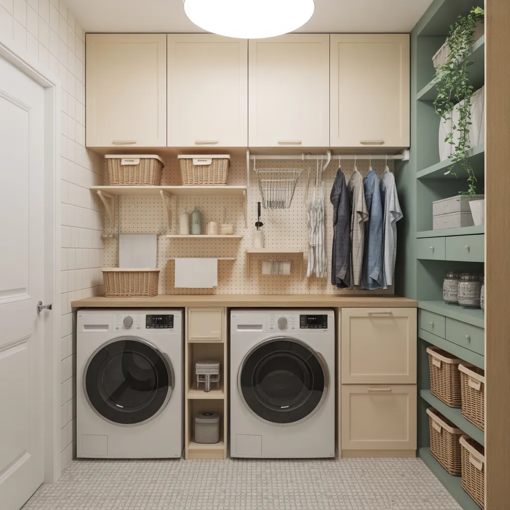 organization ideas for small laundry room