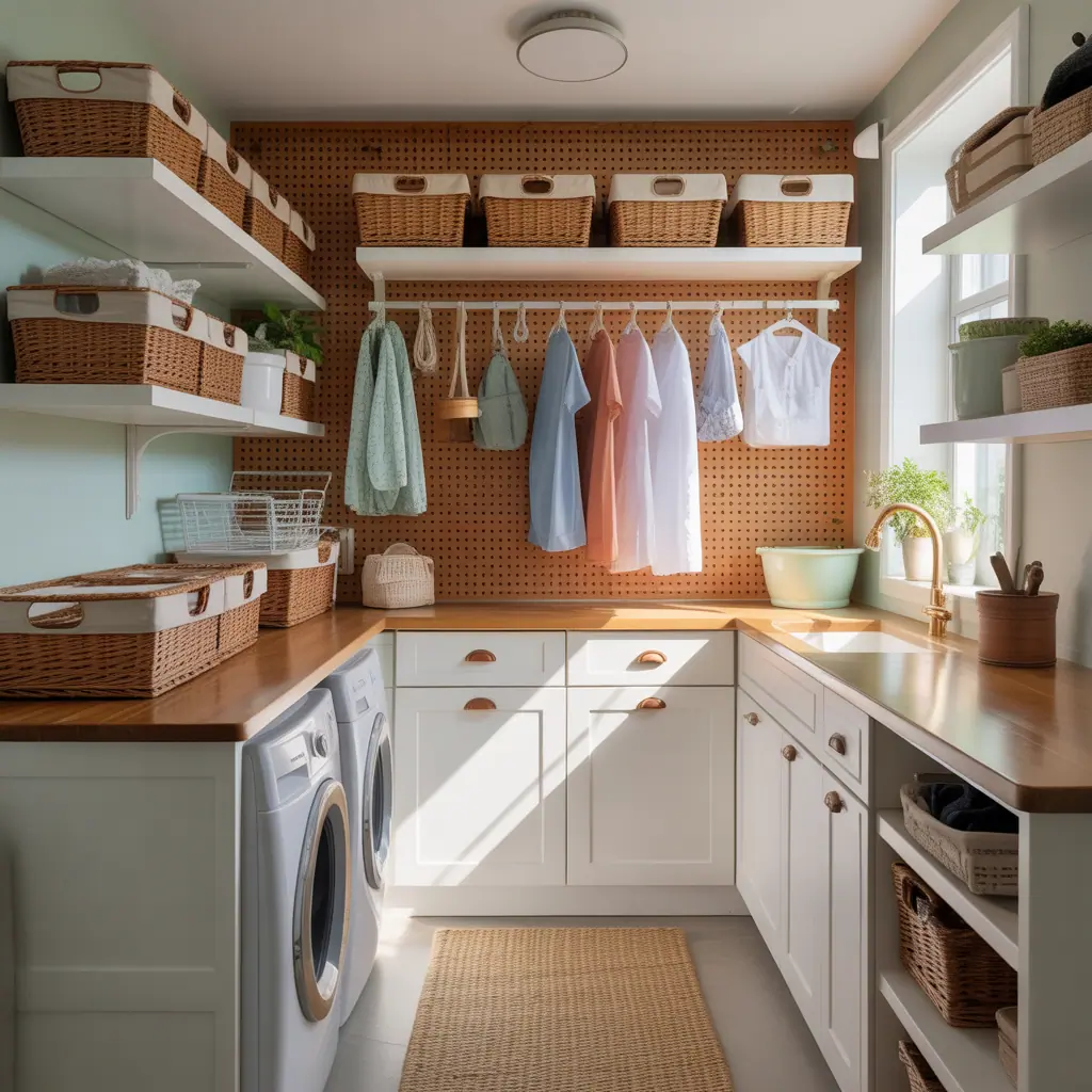 organization ideas for small laundry room