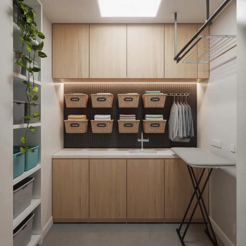 organization ideas for small laundry room