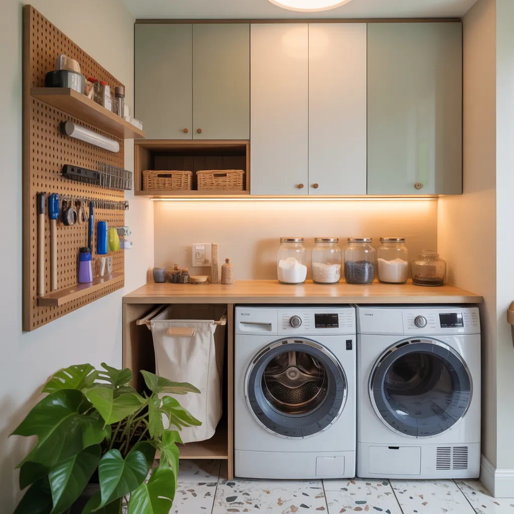 organization ideas for small laundry room