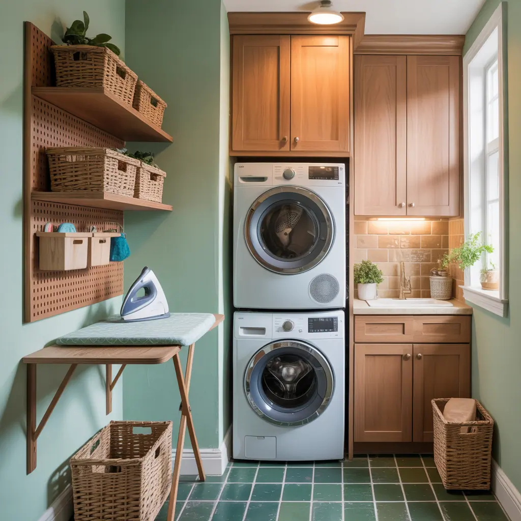 organization ideas for small laundry room