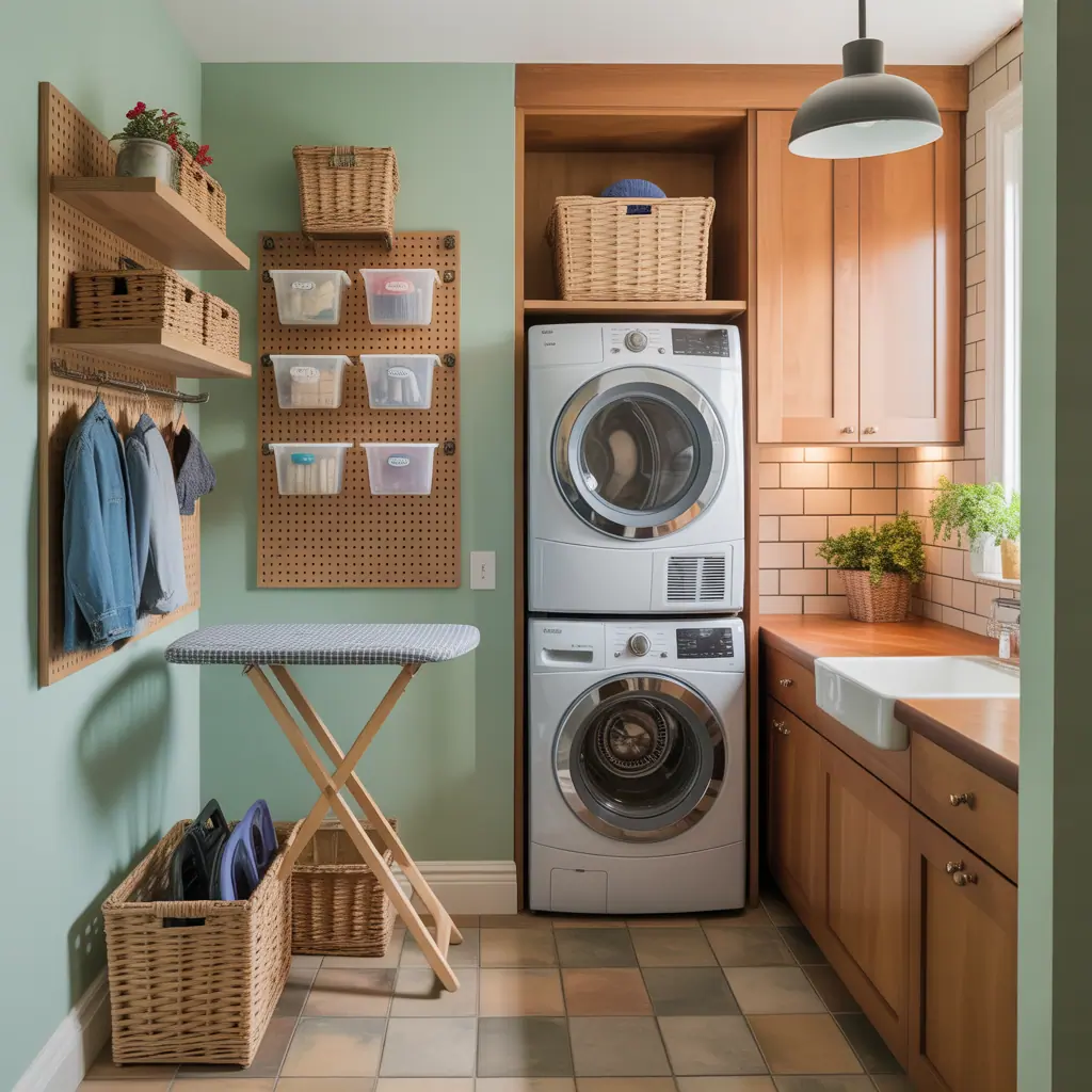 organization ideas for small laundry room