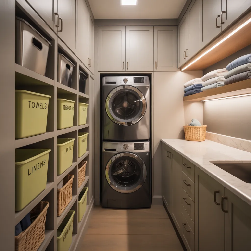 organization ideas for small laundry room