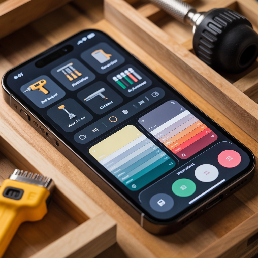organizing phone apps aesthetic