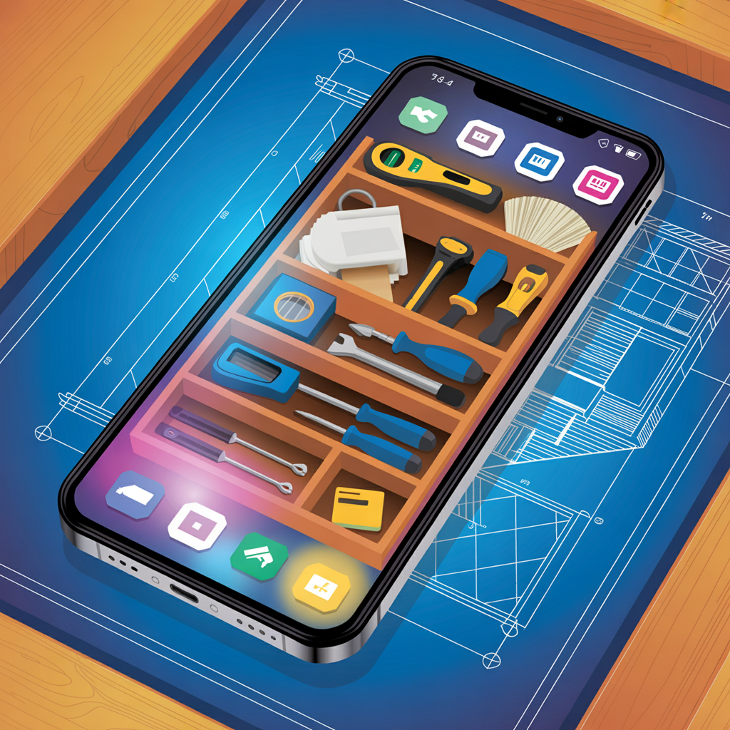 organizing phone apps aesthetic