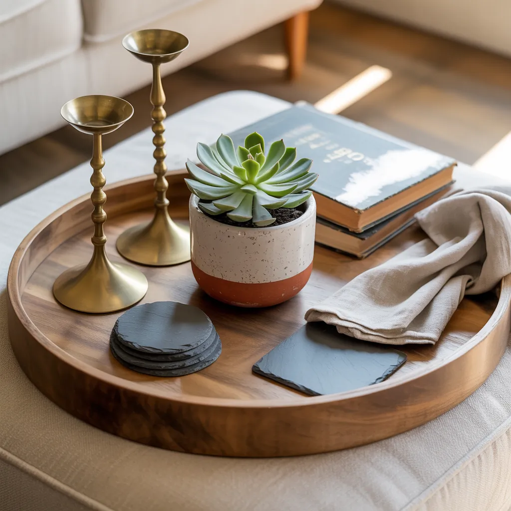 ottoman tray decor ideas