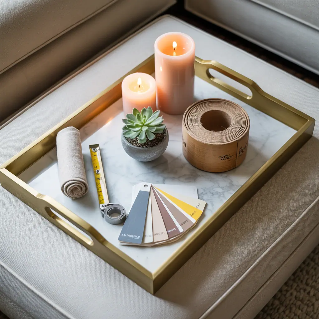 ottoman tray decor ideas